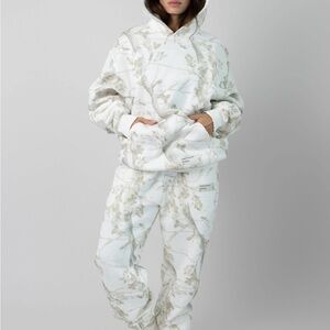 Women's Camo White Oak Hoodie and Camo Straight Leg Sweatpants Set